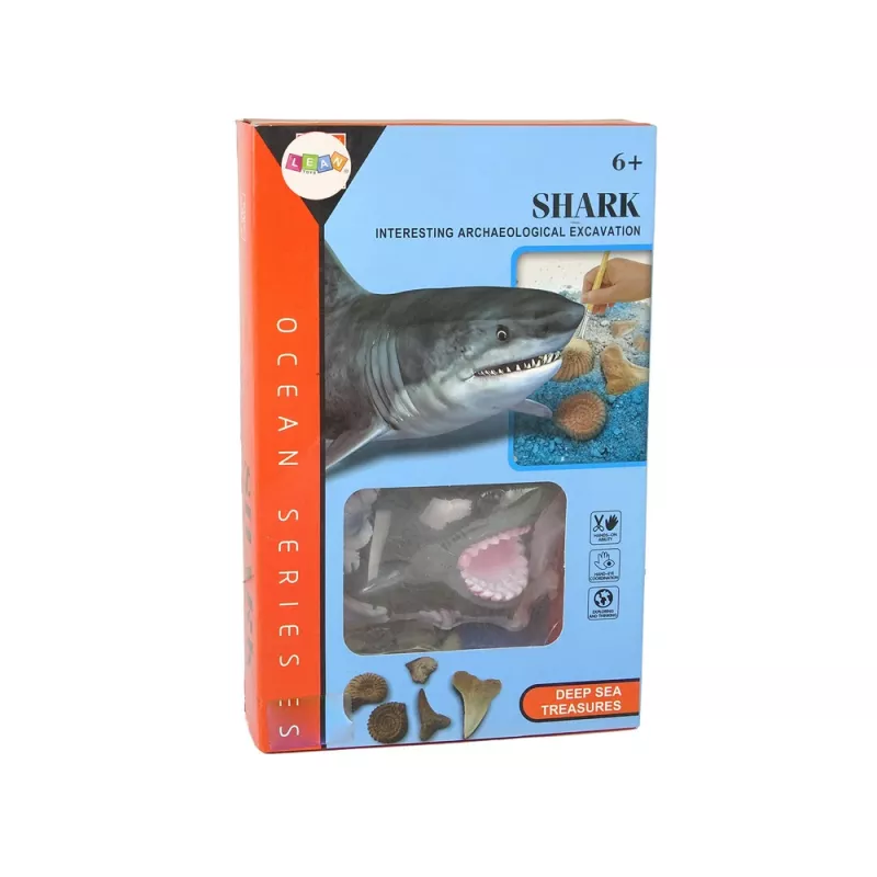 LEAN TOYS Kit Educativo de Escavação Amonite Tubarão
