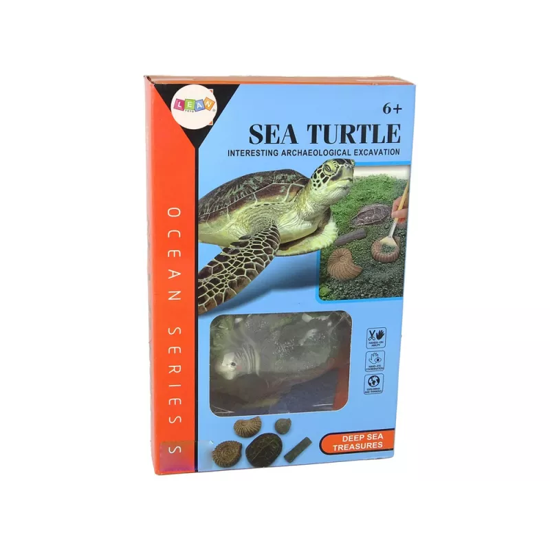 LEAN TOYS Kit Educativo de Escavação Amonite Tartaruga
