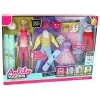 LEAN TOYS Boneca Anlily Criança 4 Acessórios de Esqui Desportivos