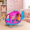 Conjunto de bonecas Anlily LEAN TOYS com helicóptero grande, rotores móveis e boneca de moda – lilás