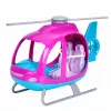 Conjunto de bonecas Anlily LEAN TOYS com helicóptero grande, rotores móveis e boneca de moda – lilás
