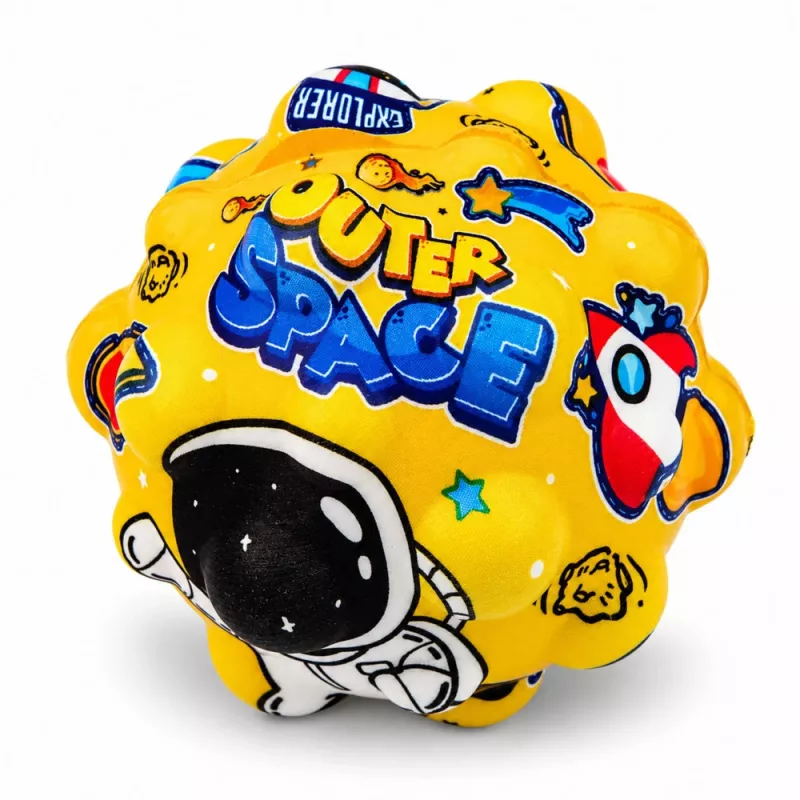 LEAN TOYS Bola de espuma anti-stress com saliências para saltar Cosmos 7 cm