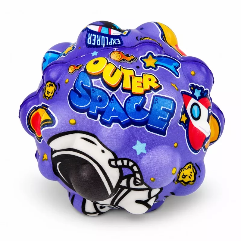 LEAN TOYS Bola de espuma anti-stress com saliências para saltar Cosmos 7 cm