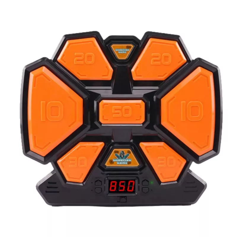 LEAN TOYS Pistola de Jogo Arcade Dardos de Espuma Alvo Eletrónico Contador