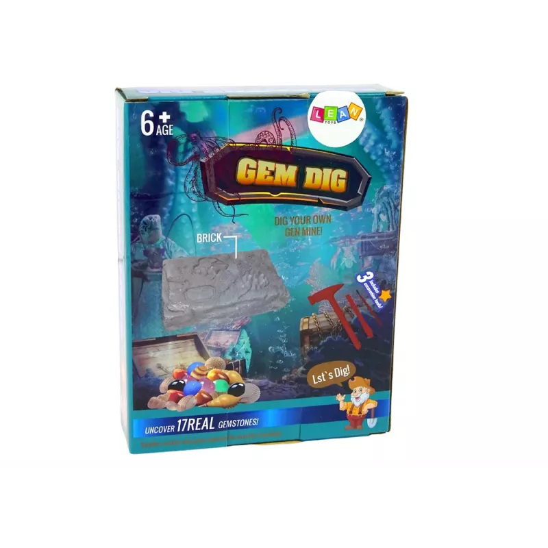 LEAN TOYS Conjunto de Cristais de Mineração Arqueológica de Pedras Preciosas