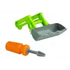 LEAN TOYS Trator de montagem com atrelado aberto 43 cm