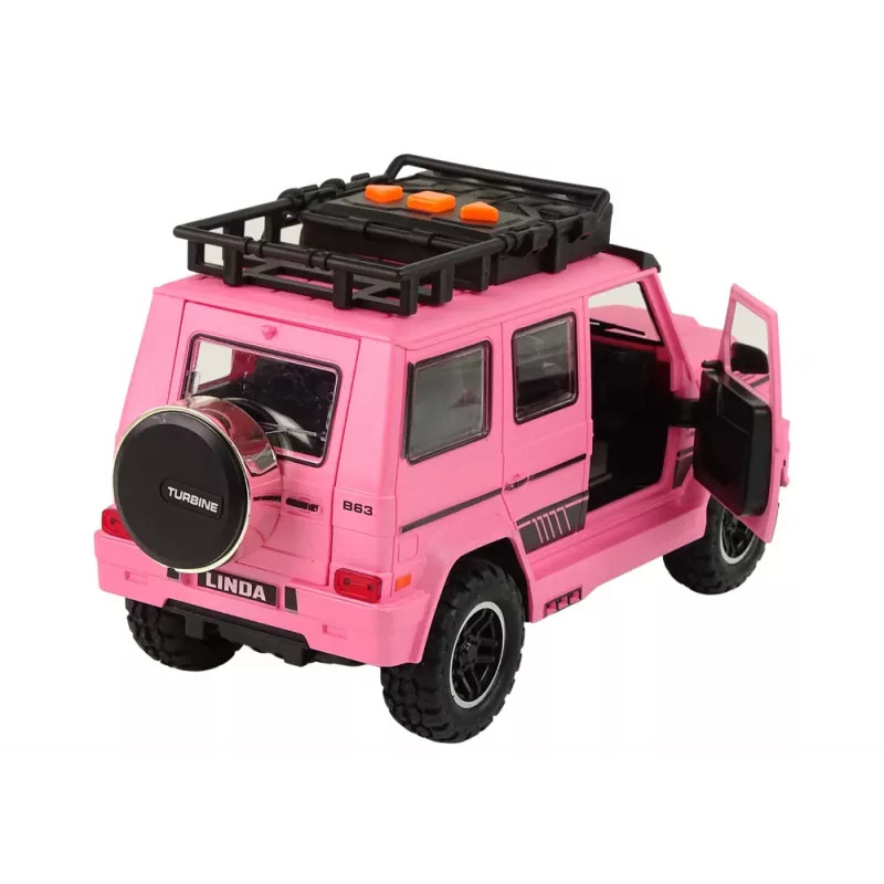 LEAN TOYS Carro Todo-o-Terreno Rosa V12 Turbina