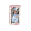 LEAN TOYS Boneca Bebé 46 cm Chupeta Azul Manta Estrelas