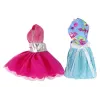 LEAN TOYS Boneca bebé Emily com acessórios e vestidos removíveis