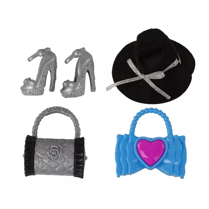 LEAN TOYS Boneca bebé Emily com acessórios e vestidos removíveis