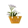 LEAN TOYS Boneca bebé Emily outono cabelo ruivo com flores