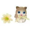 LEAN TOYS Boneca bebé Emily cabelo comprido gatinho flor