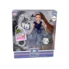 LEAN TOYS Boneca bebé Emily baloiço com flores