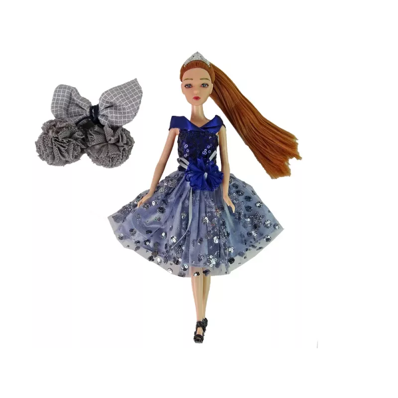LEAN TOYS Boneca bebé Emily baloiço com flores