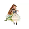 LEAN TOYS Boneca bebé Emily violino com flores