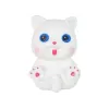 LEAN TOYS Boneca bebé com gato, cabelo castanho comprido