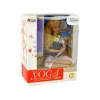 LEAN TOYS Boneca bebé tapete de yoga cabelo loiro comprido