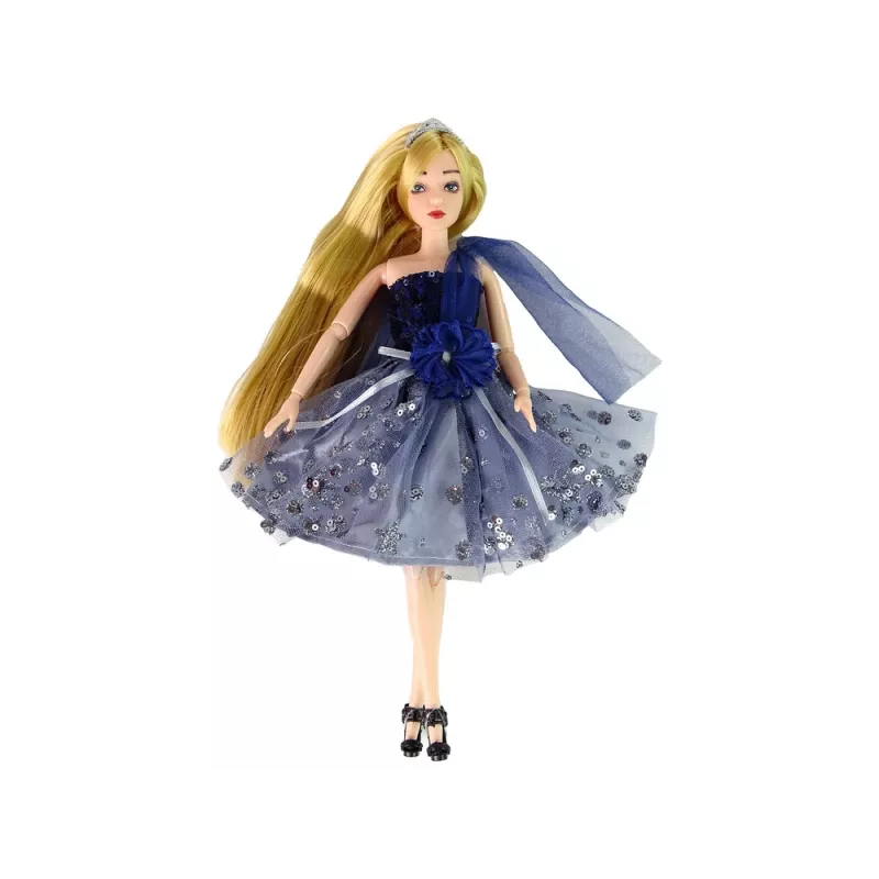 LEAN TOYS Boneca bebé Emily com mala de cão e flores