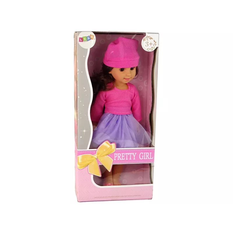 LEAN TOYS Boneca bebé menina cabelo castanho