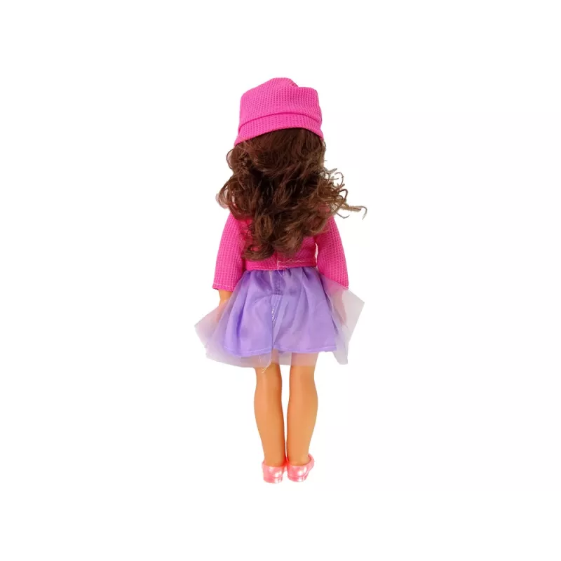 LEAN TOYS Boneca bebé menina cabelo castanho