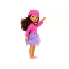 LEAN TOYS Boneca bebé menina cabelo castanho