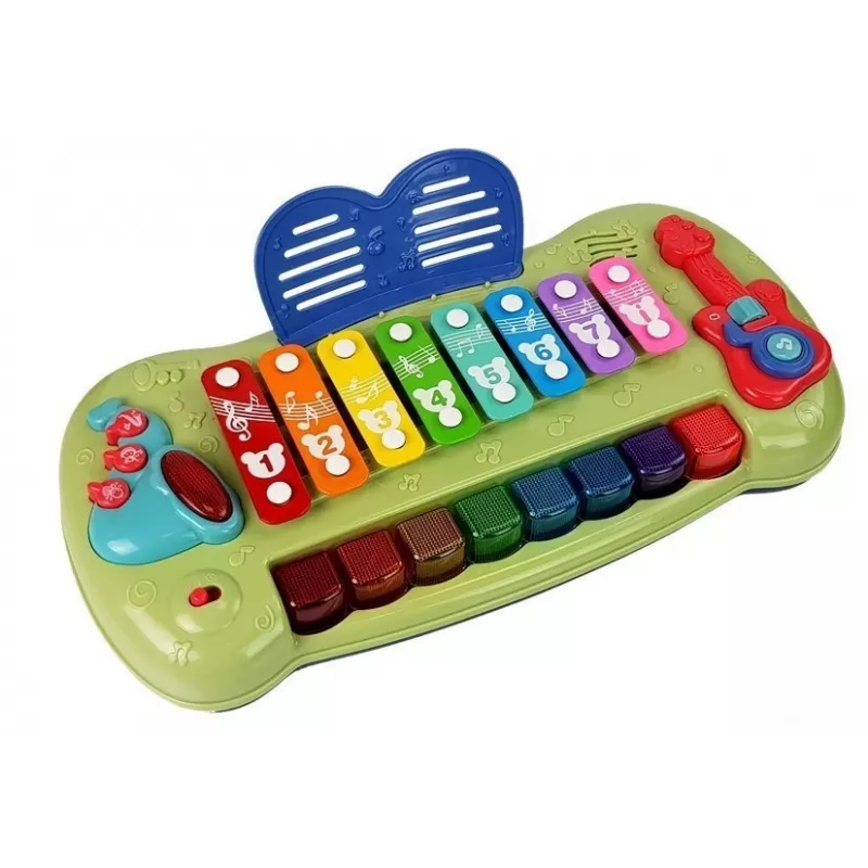 Volante interativo para bebé LEAN TOYS com piano, sons de animais e telefone