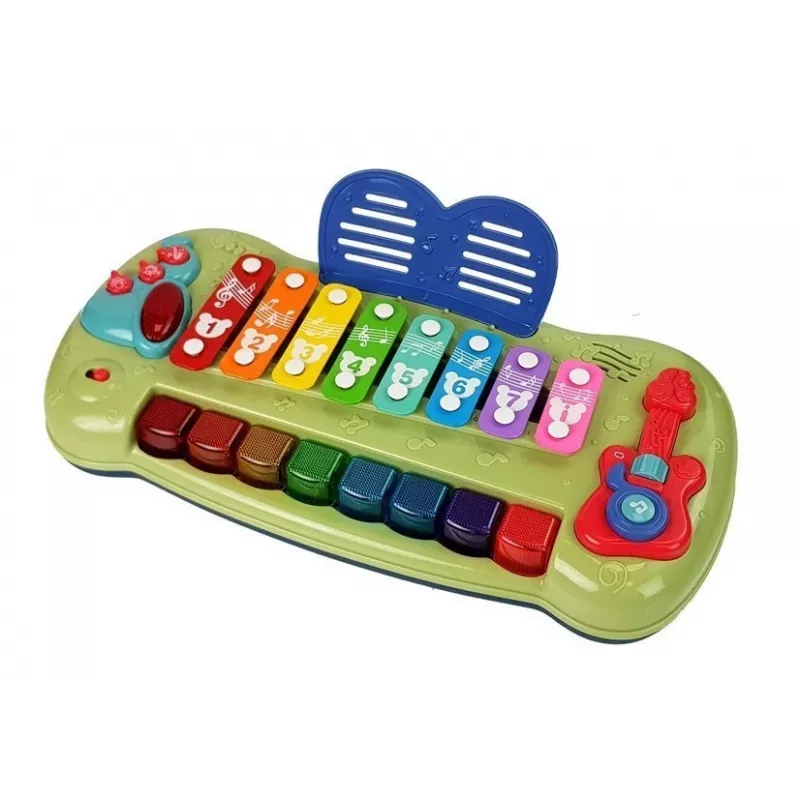 Volante interativo para bebé LEAN TOYS com piano, sons de animais e telefone