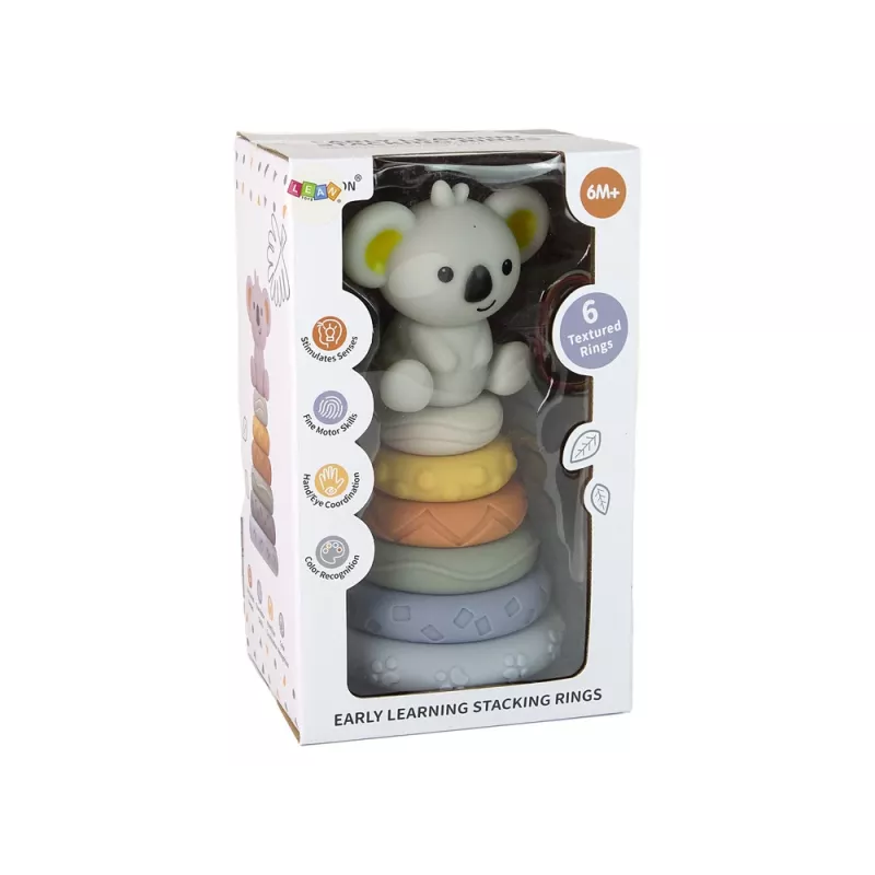 LEAN TOYS Pirâmide Bebé Coala