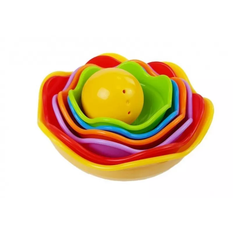 LEAN TOYS Pirâmide de conchas para bebé