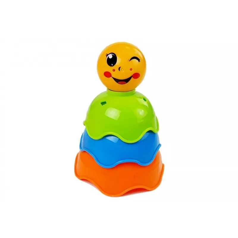 LEAN TOYS Pirâmide de conchas para bebé