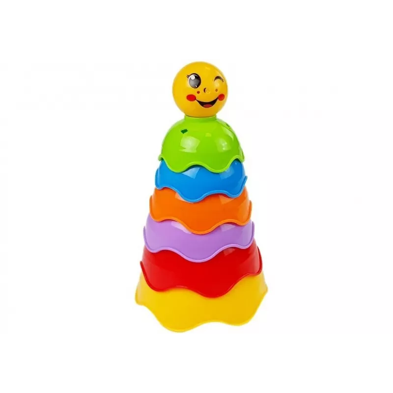LEAN TOYS Pirâmide de conchas para bebé