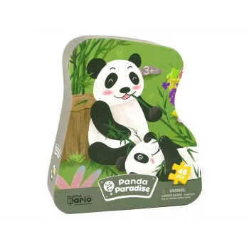 LEAN TOYS Puzzle Panda Floresta de Bambu 48 elementos