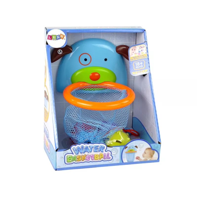 LEAN TOYS Brinquedo de Banho Mini Basquetebol Cão Peixe de Borracha