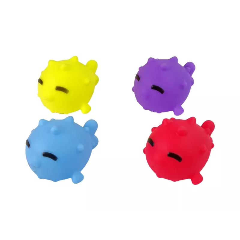 LEAN TOYS Brinquedo de Banho Mini Basquetebol Cão Peixe de Borracha