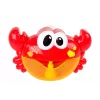 LEAN TOYS Brinquedo de Banho Máquina de Bolas de Sabão Caranguejo Vermelho