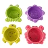 LEAN TOYS Conjunto de Brinquedos de Banho: Barco, Animais Marinhos, Cascata, Ventosas