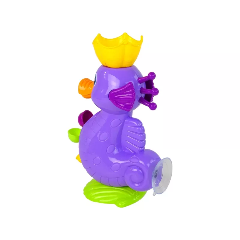 LEAN TOYS Brinquedo de banho cavalo-marinho com duche de cascata