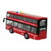 LEAN TOYS Autocarro de dois andares a pilhas com luz e som, fricção, vermelho