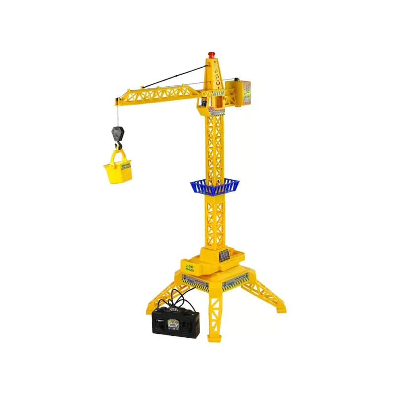 LEAN TOYS Grua telecomandada a pilhas com braço móvel