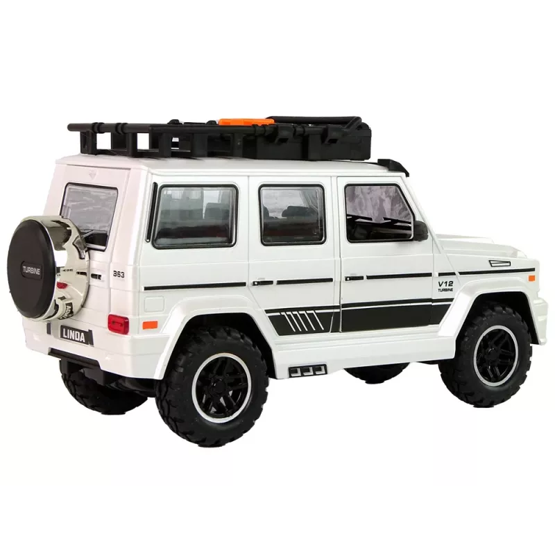 LEAN TOYS Carro Todo-o-Terreno a Pilhas Branco