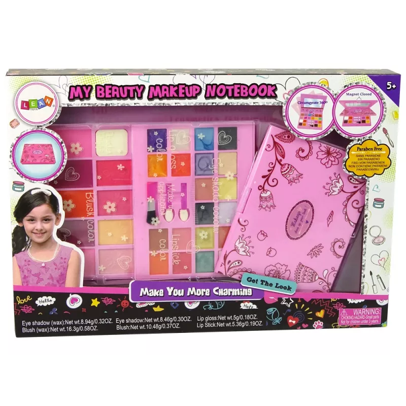 LEAN TOYS Paleta de beleza conjunto de maquilhagem para menina