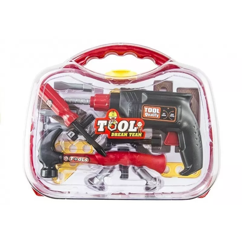 LEAN TOYS Grande conjunto de ferramentas 22 PCS kit mecânico numa mala brinquedo de construção criativo