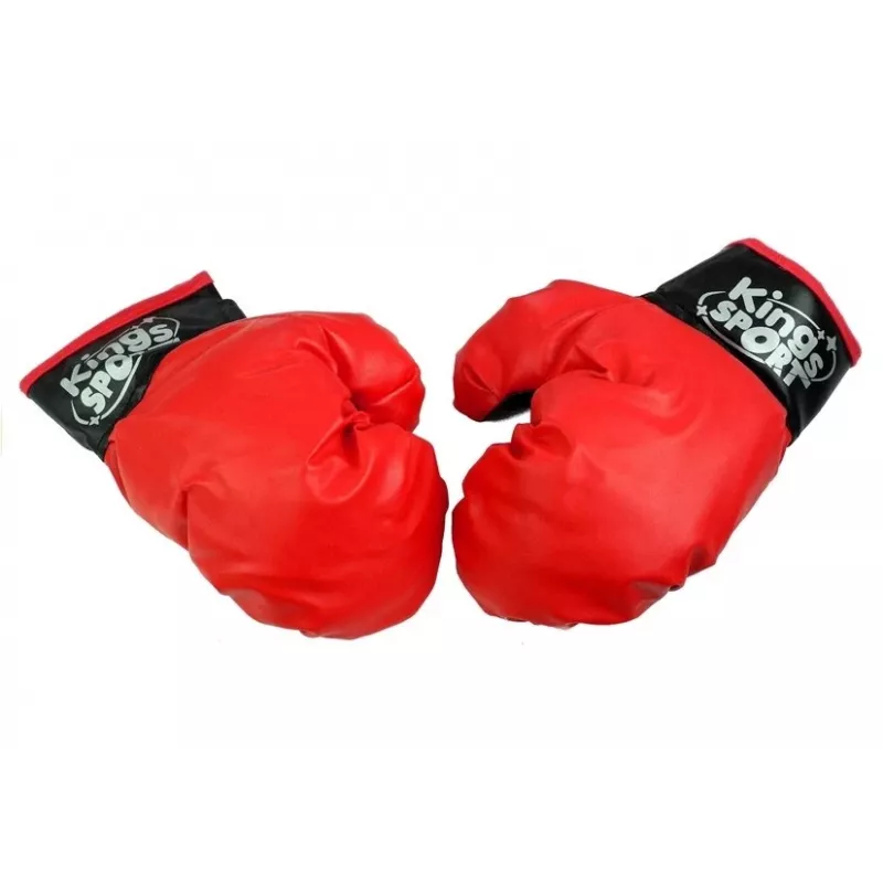 LEAN TOYS Conjunto de boxe grande para crianças + luvas suporte de saco