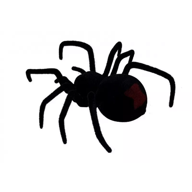 LEAN TOYS Grande aranha peluda Viúva Negra telecomandada
