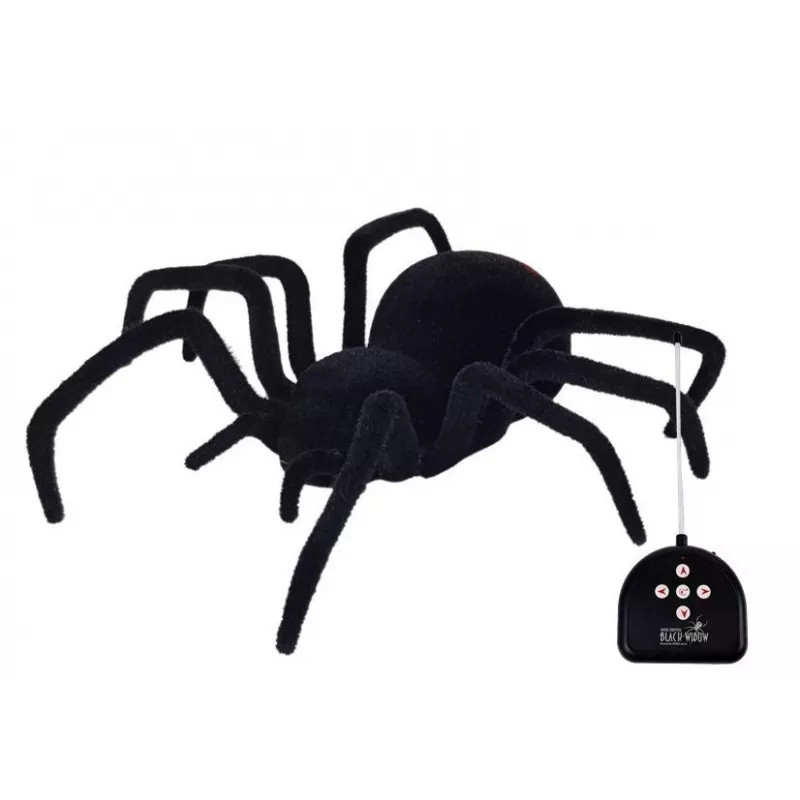 LEAN TOYS Grande aranha peluda Viúva Negra telecomandada