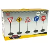 LEAN TOYS Conjunto grande de sinais de trânsito educativos 82 cm
