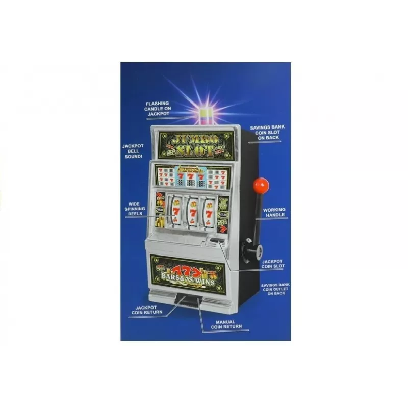 LEAN TOYS Máquina de slot grande Casino com sons mealheiro