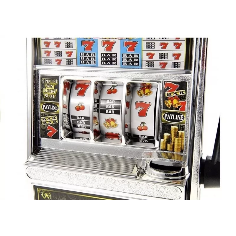 LEAN TOYS Máquina de slot grande Casino com sons mealheiro