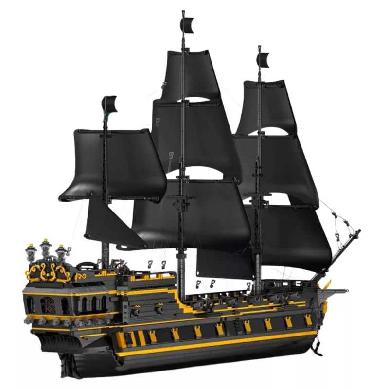 LEAN TOYS Black Pearl navio pirata conjunto de blocos de construção (5266 peças)