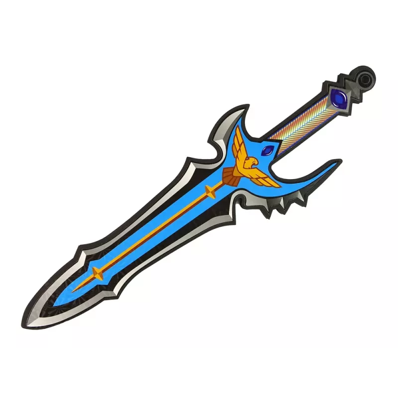 LEAN TOYS Conjunto espada e escudo Blue Warrior em espuma EVA